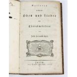 Gellerts geistliche Oden und Lieder v. 1835 mit Choralmelodien von Joh. Heinrich Egli, 191 S. mit