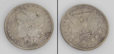 1 Dollar USA 1883, Morgan Dollar, Silber