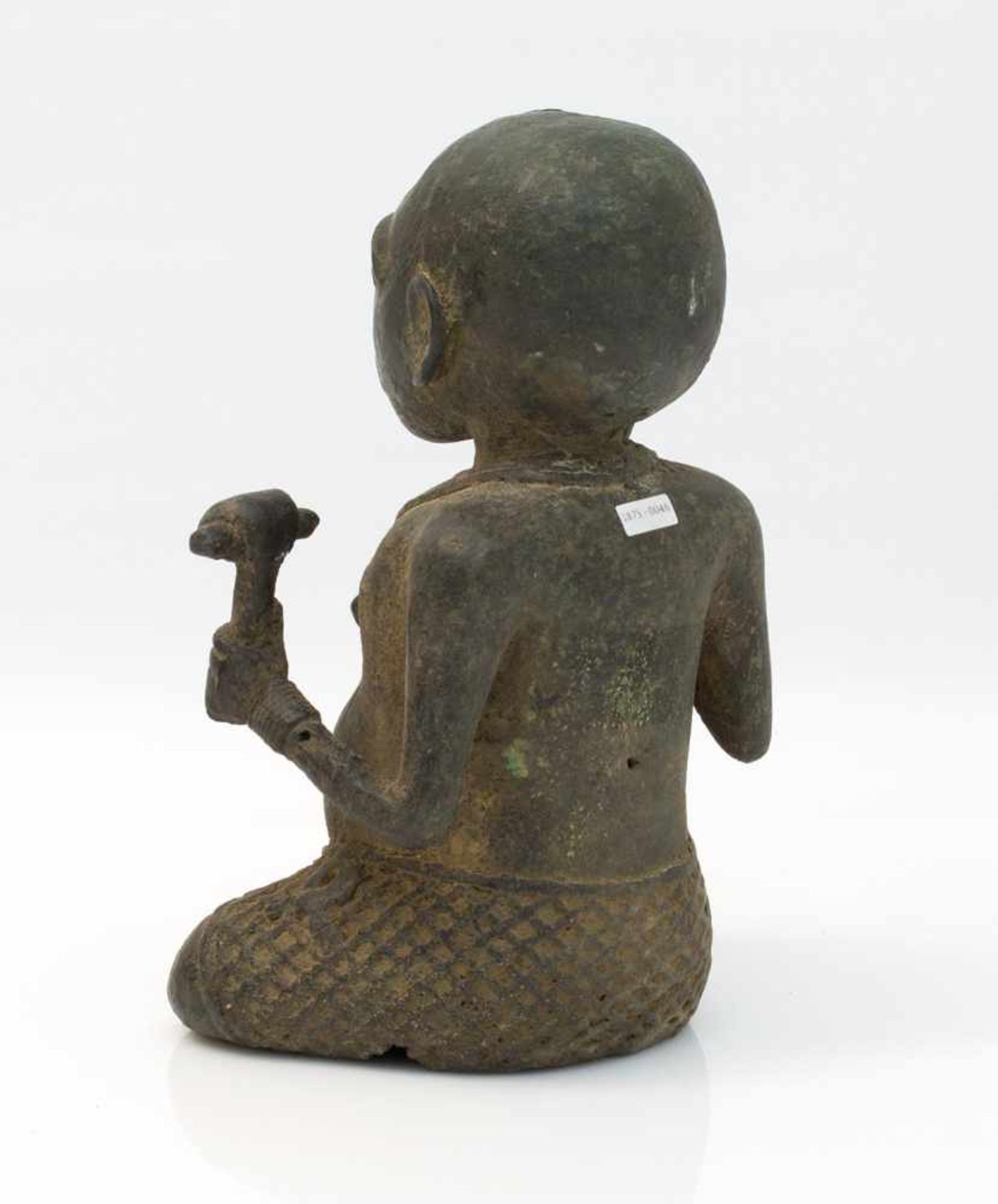 Ritualfigur Kamerun 20. Jh., Bronze, H. 24 cm - Bild 2 aus 2