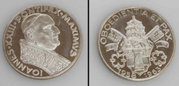 Medaille Papst Johannes XXIII., Silber, stgl.