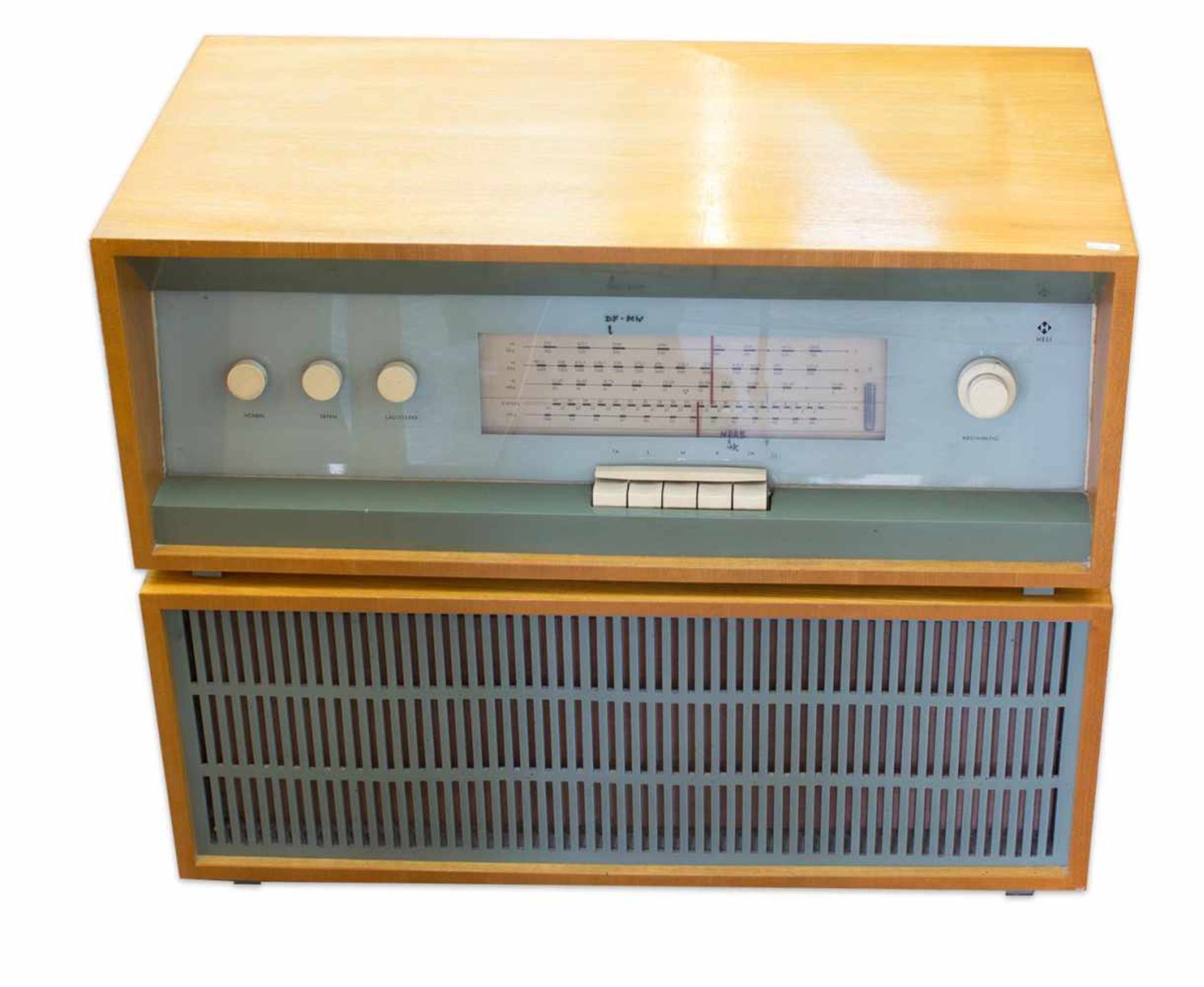 Radio Heliradio RK2F, Gerätebau Hempel KG Limbach Oberfrohna/ Sachsen, 1960er Jahre, 640 x 340 x 250