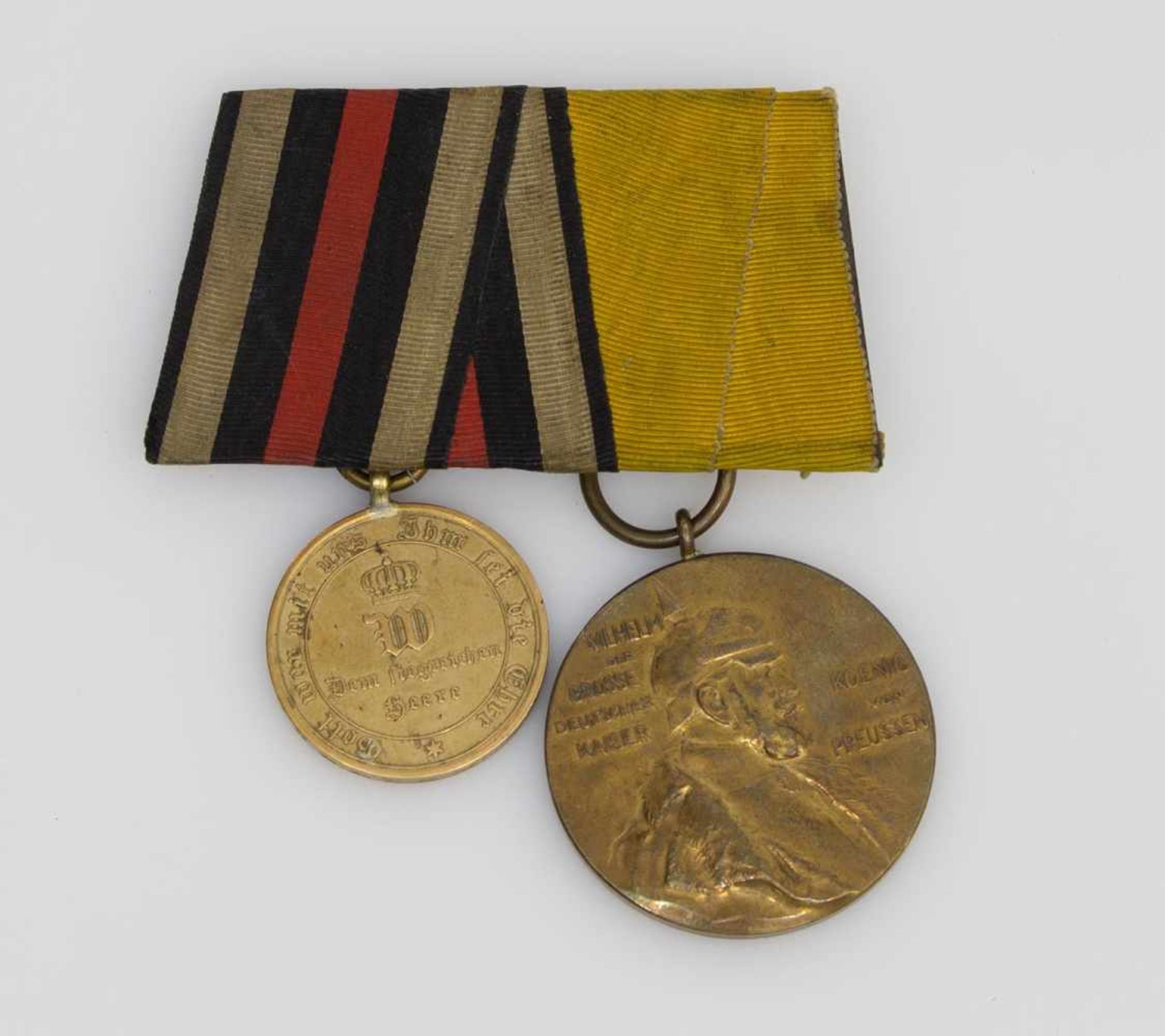 Ordensspange Preussen, Centenarmedaille u. Medaille dem Siegreichen Heer 1870/ 71