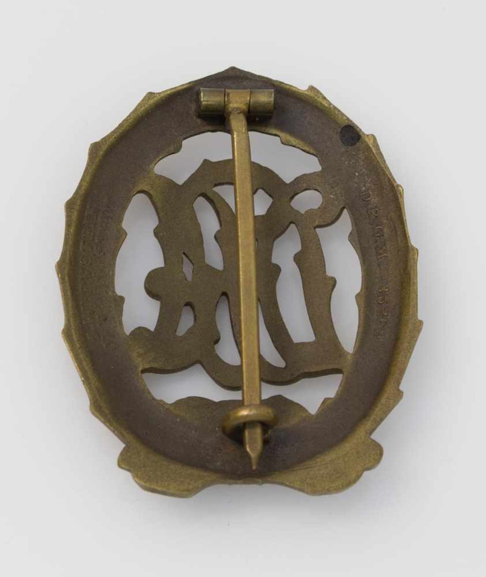 Sportabzeichen in Bronze, Weimarer Republik, Deutscher Reichsausschuß für Leibesübungen, - Bild 2 aus 2
