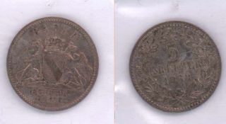 3 Kreutzer Baden 1868, Silber, vz.