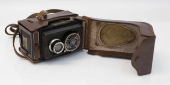 Fotoapparat zweiäugige Spiegelreflexkamera, Ikoflex I, Carl Zeiss Jena 1934 (?), Nova Anastigmat