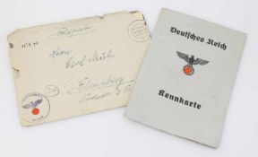 Lot III. Reich, Kennkarte u. Feldpostbrief