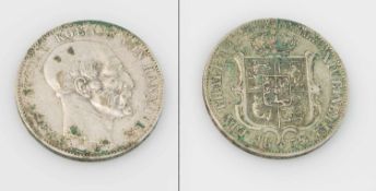 1 Ausbeutethaler Hannover 1850 B, Ernst August (1837-1851), Silber, G. 22,20g