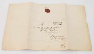Vorphilatelistischer Brief Insterburg/ Ostpreussen 1855 nach Kleszowen