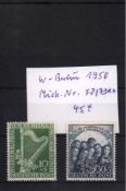 Briefmarken West-Berlin 1950, Michel Nr. 72/ 73
