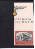 Briefkartenabschnitt Generalgouvernement Mich. Nr. 125 U, postfrisch
