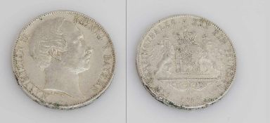 Vereinsthaler Bayern 1857, Maximilian II., Silber, G. 18,49g