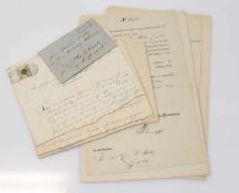 Lot Dokumente aus den Nachlass Dr. Robert Beltz (Nordhausen 1854 - 1942 Schwerin, Altphilologe,