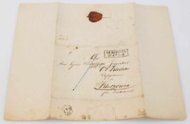 Vorphilatelistischer Brief Gumbinnen/ Ostpreussen 1836 nach Kleszowen