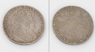 1 Crown Großbritanien 1692, William und Mary (1688-94), Silber, G. 30g