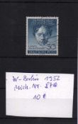 Briefmarke West-Berlin 1952, Michel Nr. 87, gestempelt