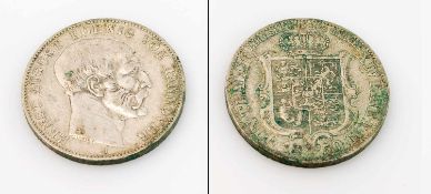 1 Ausbeutethaler Hannover 1850 B, Ernst August (1837-1851), Silber, G. 22,24g