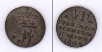 6 Pfennig Mecklenburg-Schwerin 1804, Friedrich Franz I. (1785-1937), Silber