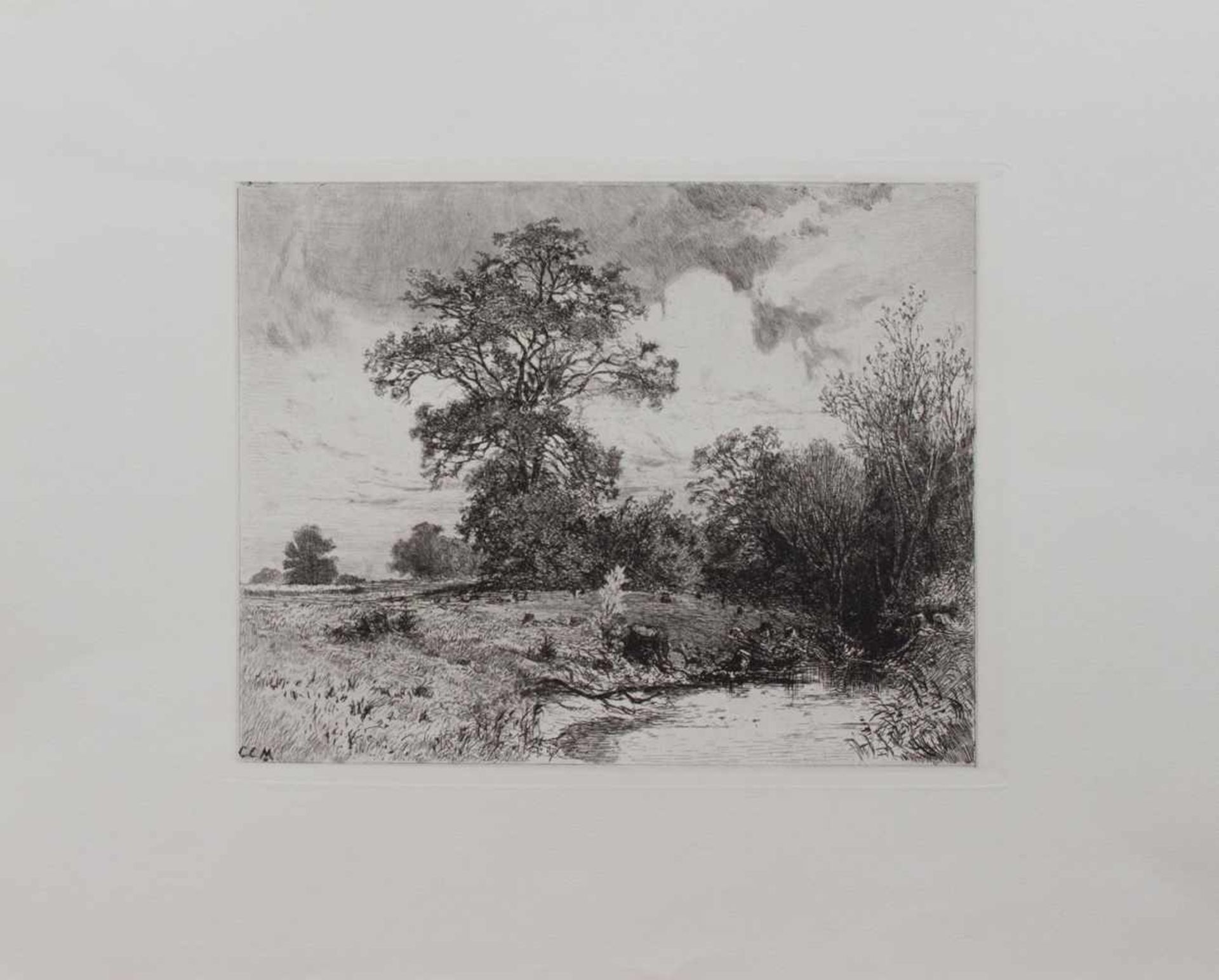 Carl Ernst Morgenstern (München 1847 - 1928 Wolfshau, deutscher Landschaftsmaler u. Radierer,