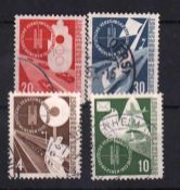 Briefmarken BRD 1953, Michel Nr. 167 - 170, gestempelt