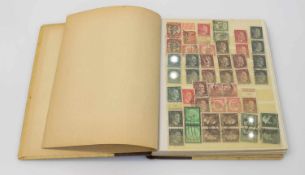 Briefmarkenalbum Deutsches Reich, Zusammendrucke, vorwiegend gestempelt
