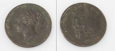 1 Penny Großbritannien 1859, Victoria, vzgl.
