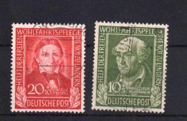 Briefmarken BRD 1949, Michel Nr. 119/ 120, gestempelt