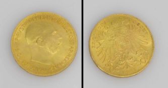20 Kronen Österreich/ Ungarn 1915, Kaiser Franz Josef I., Gold, G. 6,76g