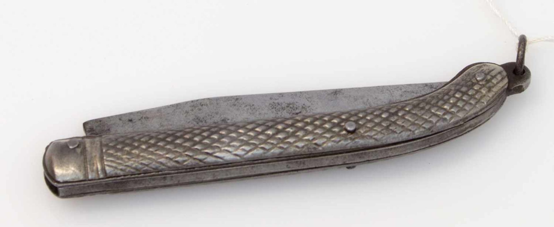 Taschenmesser Frankreich, Herst. Boulaych. Metallgriffschalen mit Fangriemenöse, einschneidige - Bild 2 aus 2