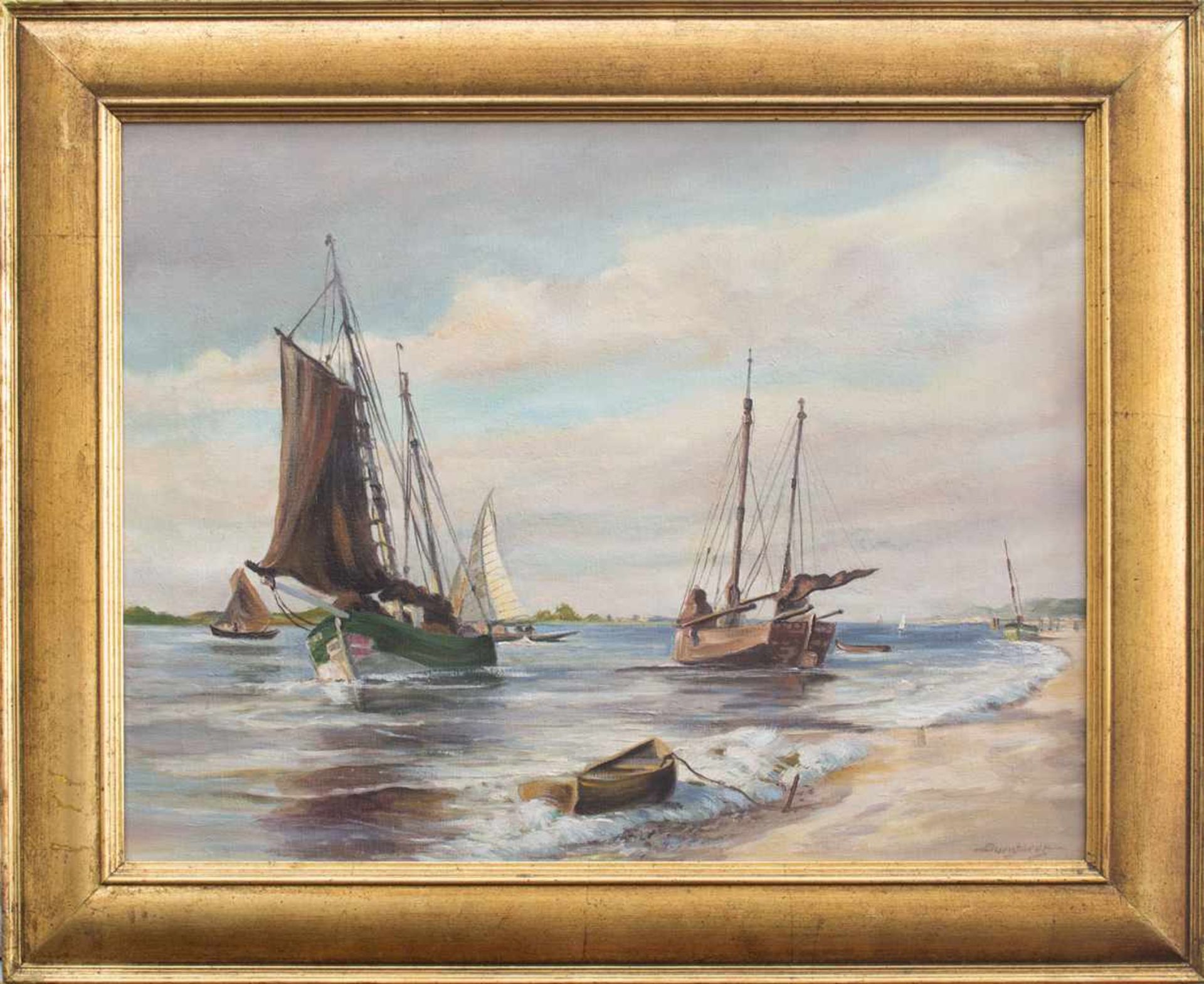 Gustav Burghardt (Hamburg 1890 - 1970 ebenda, deutscher Landschafts- u. Marinemaler, tätig in