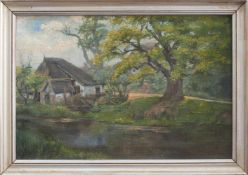 Wilhelm Facklam (Upahl 1883 - 1972 Winkelhaid, deutscher Landschaftsmaler u. Zeichner, Std. a.d.