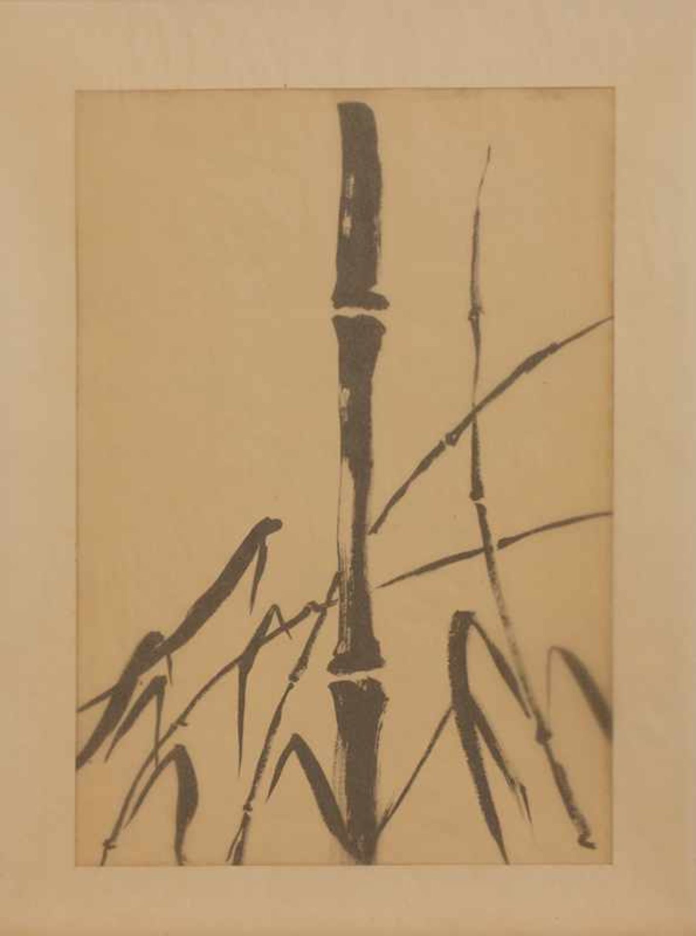 Unbekannt (chinesischer Künstler, Mitte 20. Jh.) Bambus Pinselzeichnung, 41 x 28,5 cm, ungerahmt,