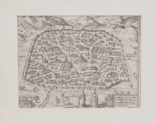 Georg Braun/ Franz Hogenberg "Damascus, urbs nobilißima ad Libanum montem, Totius Syriae