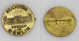 Abzeichen "Besuch im Reichstag", Metall