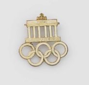Besucherabzeichen III. Reich, XI. Olympiade Berlin 1936, emailliert