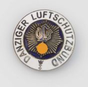 Abzeichen III. Reich, Danziger Luftschutzbund, emailliert, mit Hersteller