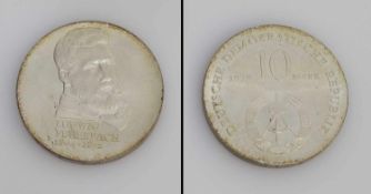 10 Mark DDR 1979, Ludwig Feuerbach, Silber