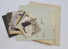 Lot Fotos u. Dokumente Nachlaß Hauptmann Otto Kischke, diverse Schriftstücke, amtliche Schreiben und