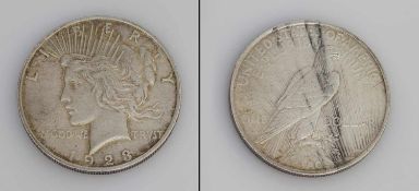 1 Dollar USA 1923, Peace, Silber, G. 26,71g, ss