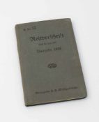 Herausgeber "H. Dv. 12 - Reitvorschrift vom 29. Juni 1912" - Ausgabe 1926, Mittler & Sohn / Berlin