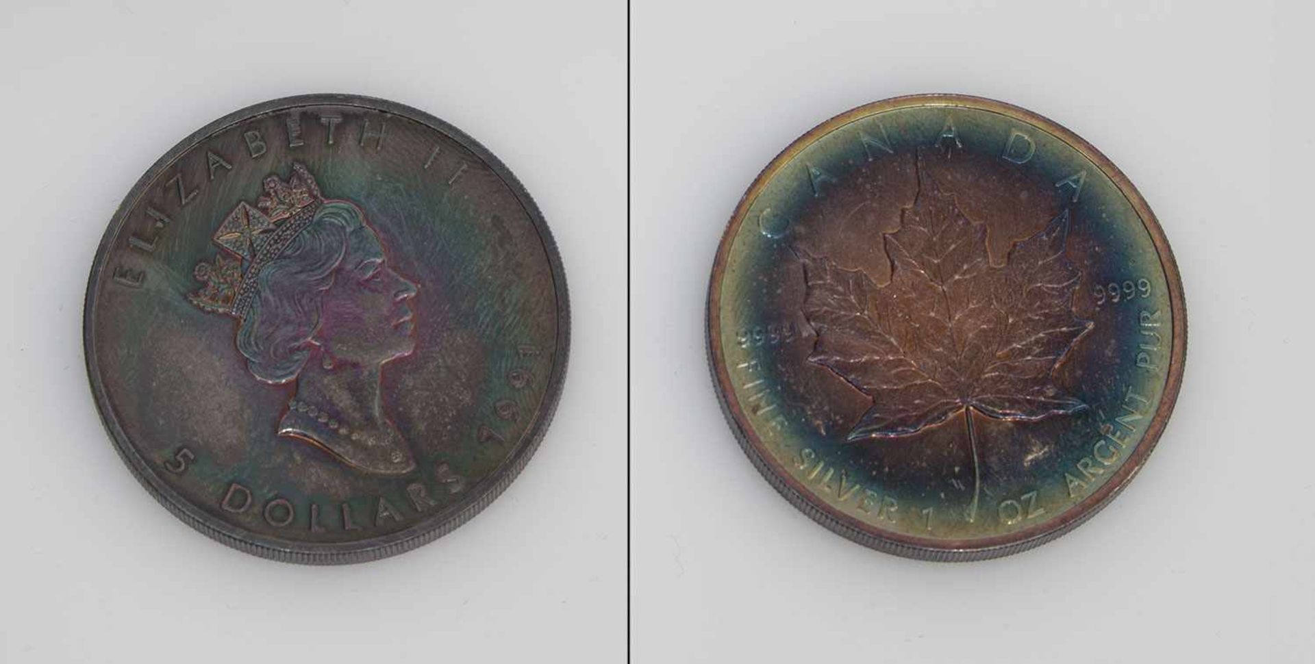 1 Dollar Canada 1991, Maple Leaf, 1 Unce FS
