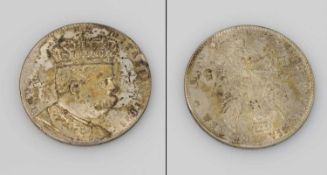 5 Lire Italien, Kolonie Eritrea 1896, Umberto I., Silber, G. 25,7 g, Sammlerreplik