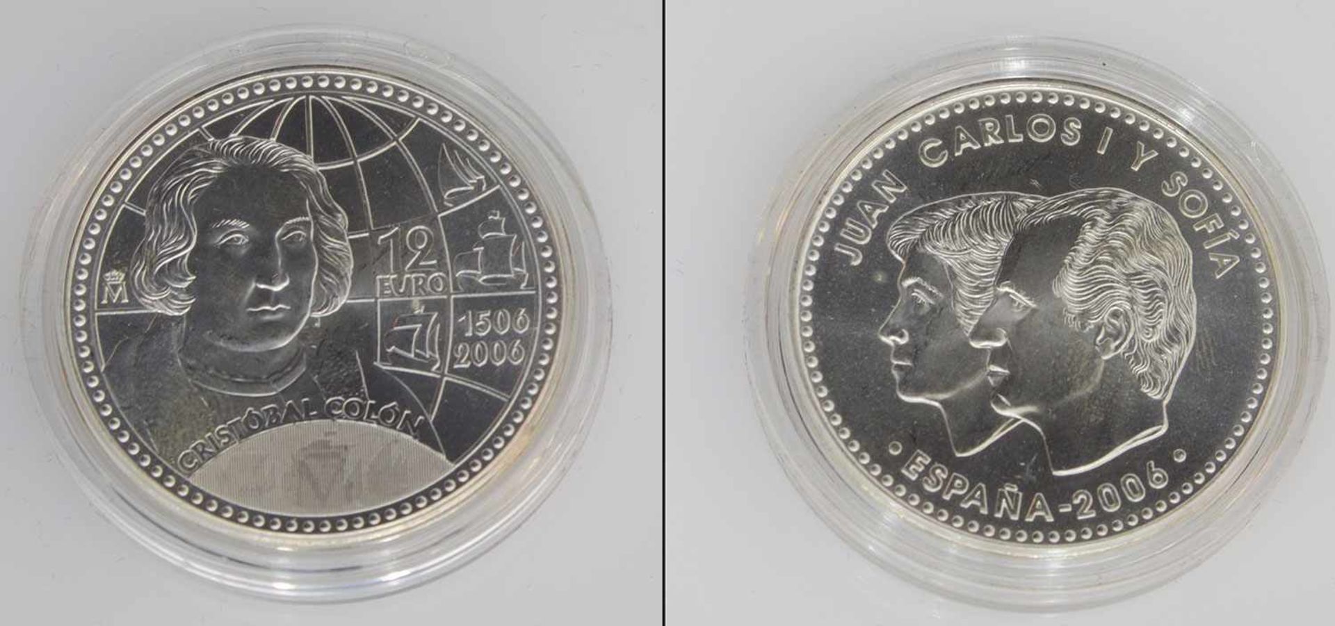 12 Euro Spanien 2006, Christobal Colon, Silber