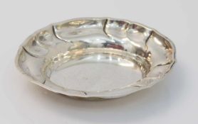 Schälchen 830er Silber, Meistermarke Wilkens & Söhne, oval mit geschwungener Wandung, G. 73,45g