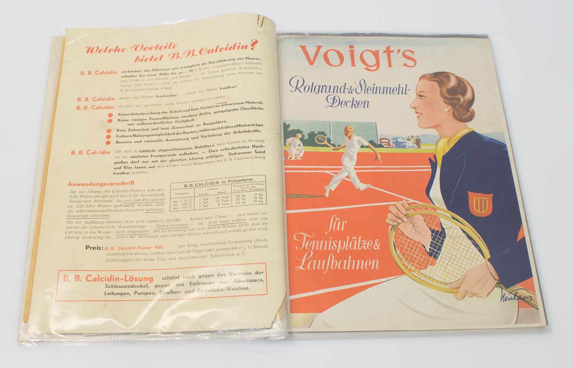 Lot Werbeprospekte um 1940er Jahre, vorwiegend Baubranche, 17 Stück, z.T. farbig lithografiert - Image 2 of 2