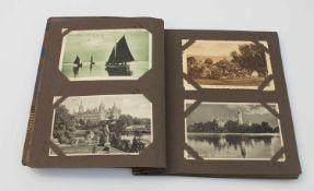 Postkartenalbum 43 Ansichts- u. Glückwunschkarten vor 1945