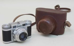 Fotoaparat Paxette IIM, Kamerawerk Carl Braun Nürnberg 1953, Objektiv: Stable Kata 1:2,8, mit