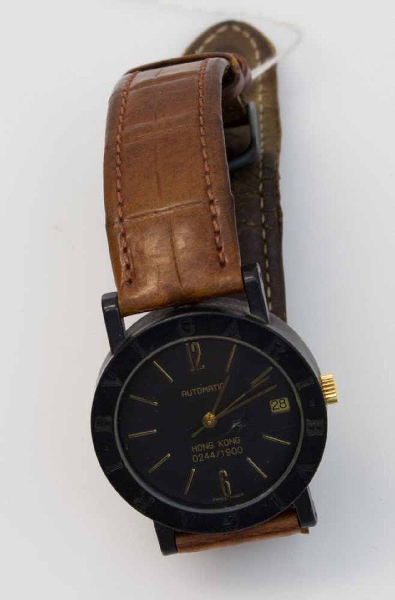 Herren-/ Damenarmbanduhr Bulgari Städte Edition 1990er Jahre, "Hong Kong", Exe. 0244/ 1900,