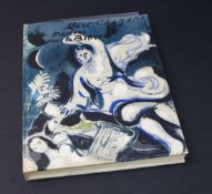 Marc Chagall "Dessins pour la Bible", Verve/ Paris 1960, 24 Original Farblithografien u. 96