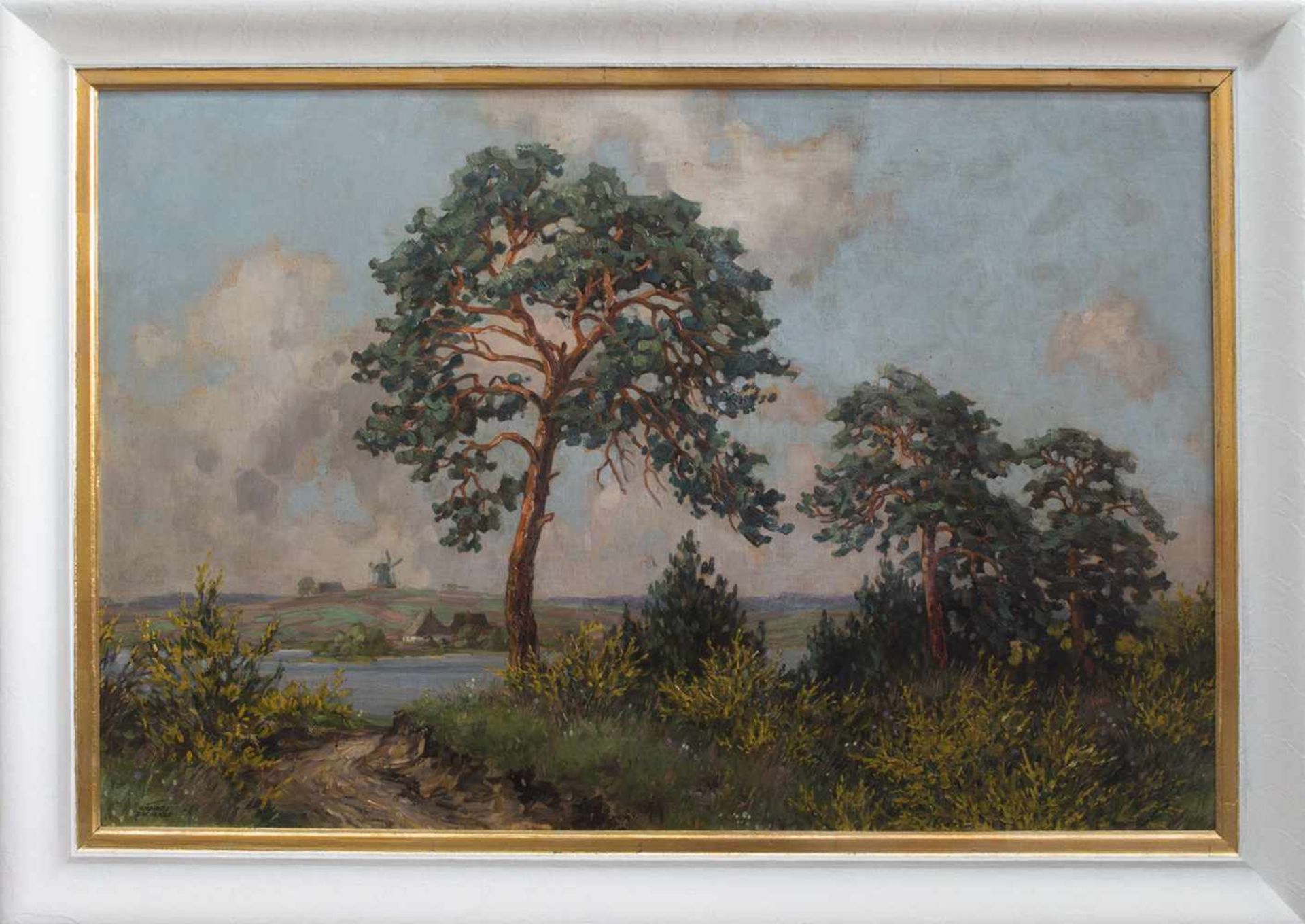 Richard Zscheked (Weinböhla 1885 - 1954 Schwerin, deutscher Landschaftsmaler, Grafiker,
