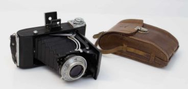 Kamera Ercona, Zeiss Ikon AG um 1950er Jahre, Zeiss-Objektiv Tessar 1:3,5, Tempor Verschluß, in